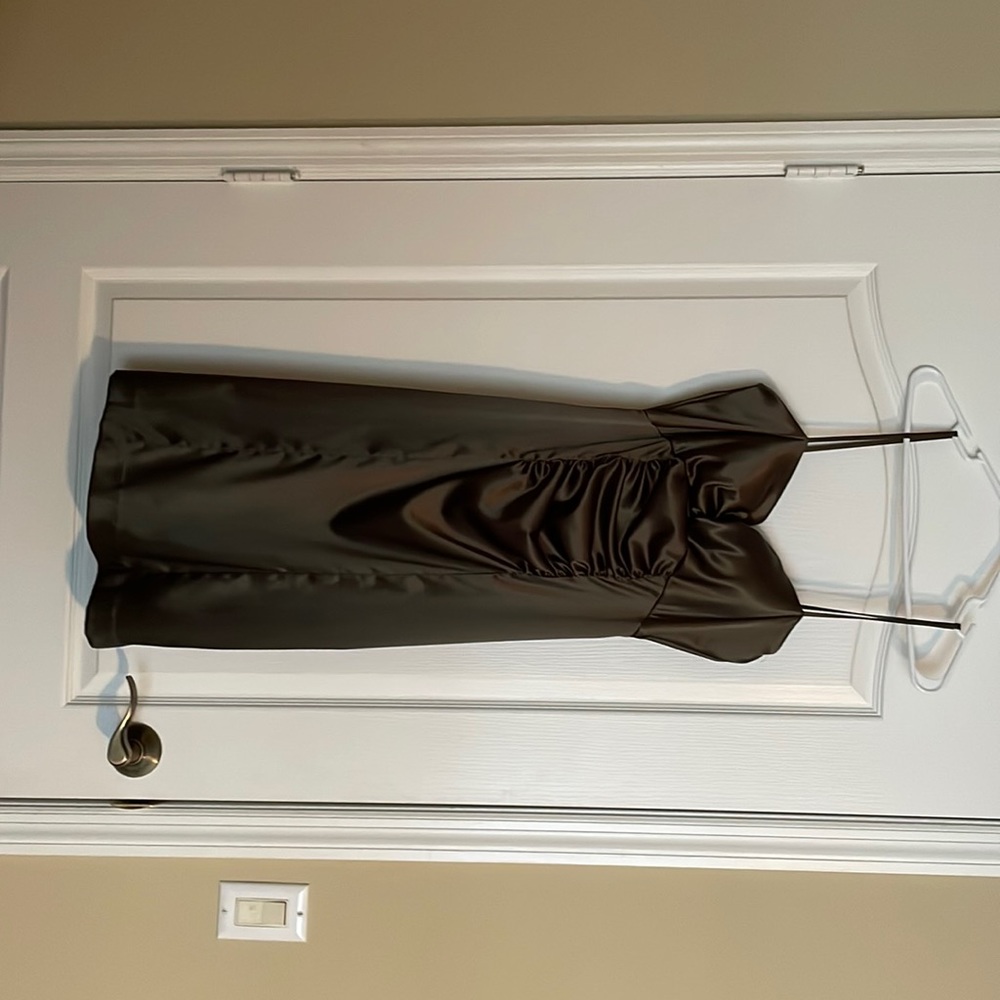 Cocktail dress. Only worn once. Dark olive green.